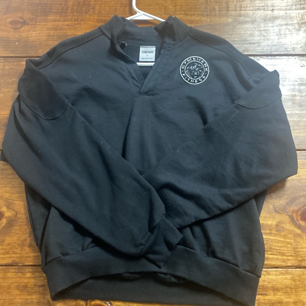 Gymshark Black Zip Up Sweater